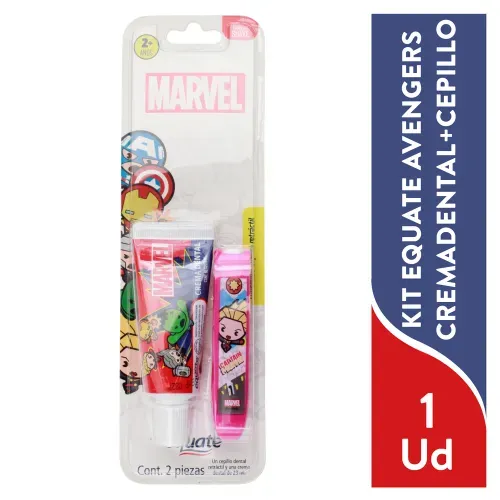Kit Equate Avengers Crema- 24ml + Cepillo - 1 Unidad