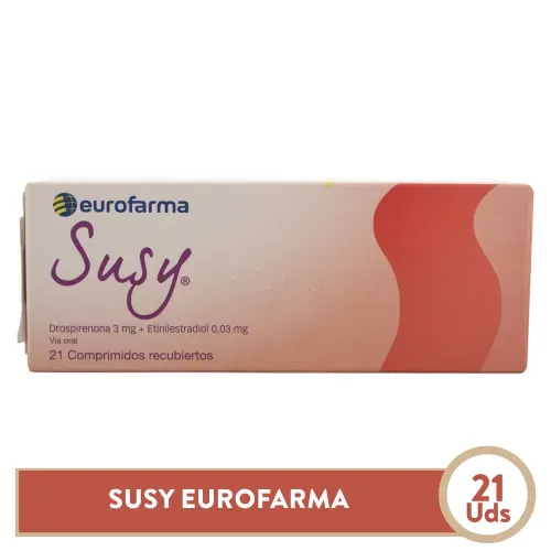 Anticonceptivos, Hormonal y Salud Sexual Eurofarma Susy x 21 Tabs Eurofarma