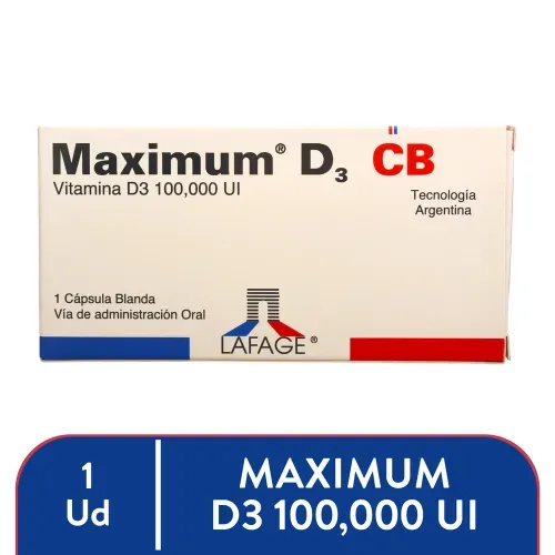 Maximum D3 100000ui x 1 Capsula