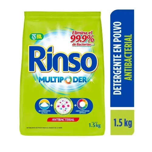 Detergente en Polvo Rinso MultiPoder Antibacterial-1.5 kg
