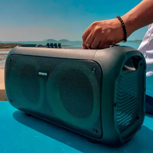 Parlante Aiwa con micrófono AWPOH35 400W