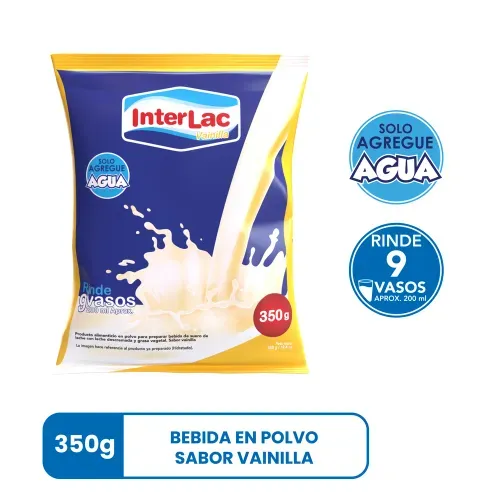 Bebida Láctea Interlac sabor vainilla - 350 g