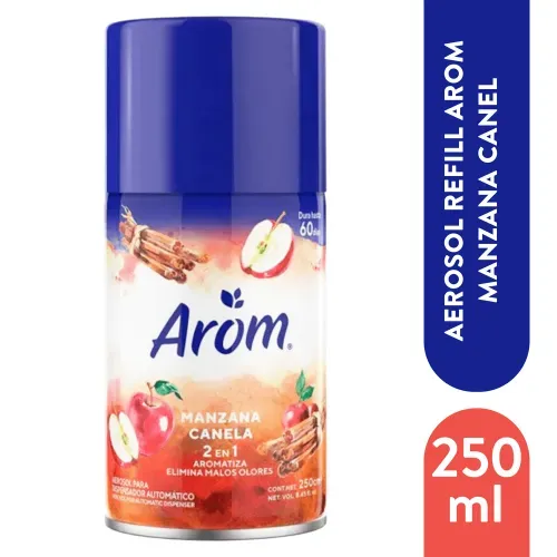 Aerosol Refill Arom Manzana Canel 250ml