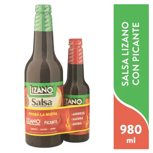 Pack Salsa Lizano Con Picante 980ml