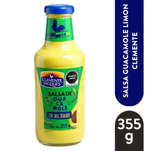Salsa Clemente guacamole con chile serrano - 355 g