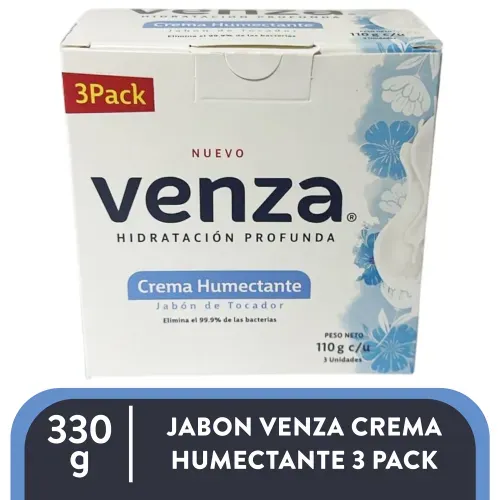 Jabon Venza Crema Humectante 3pk 330g