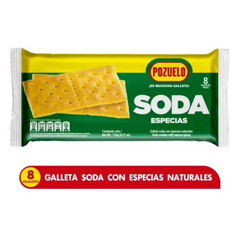 Galletas Pozuelo Soda Especias - 176 g