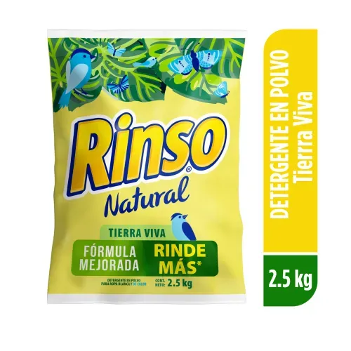 Detergente en Polvo Rinso Natural Tierra Viva-2.5 kg