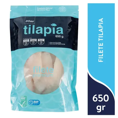 Filete De Tilapia de Exportación St Peter Congelada  - 650g