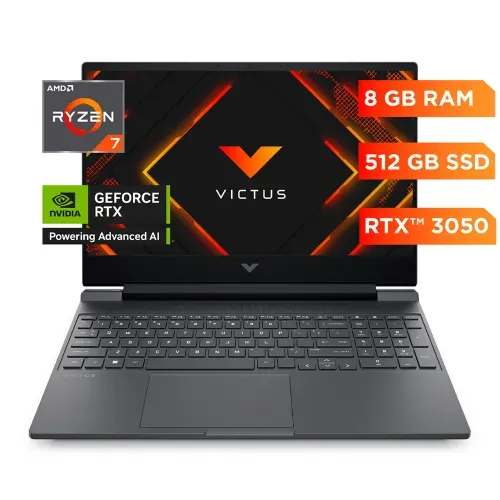Laptop  HP Victus procesador Ryzen 7 8GB RAM 512GB almacenamiento