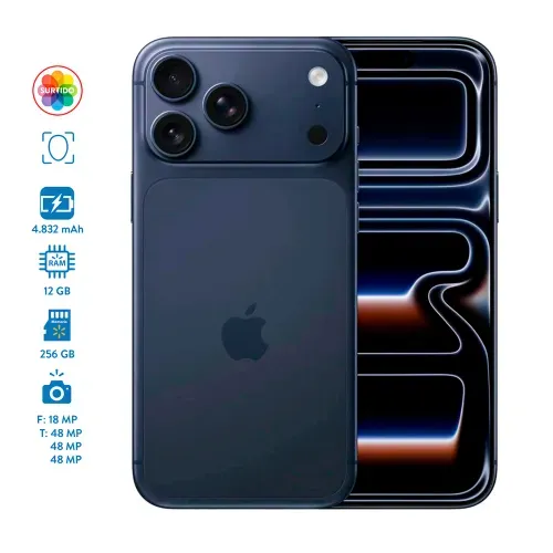 Celular Apple IPhone 17 Pro Max 12GB RAM 256GB Almacenamiento colores surtidos