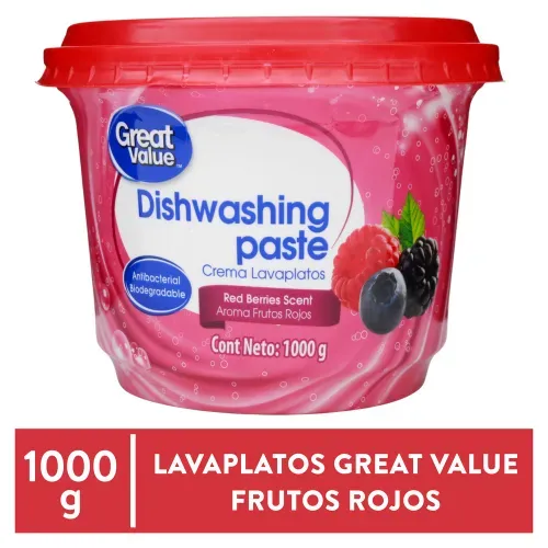 Lavaplatos Great Value Aroma Frutos Rojos - 1000 g