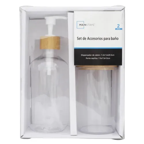 Accesorios Para Baño Mainstays Set De Accesorios Para Bano 2 Unidades