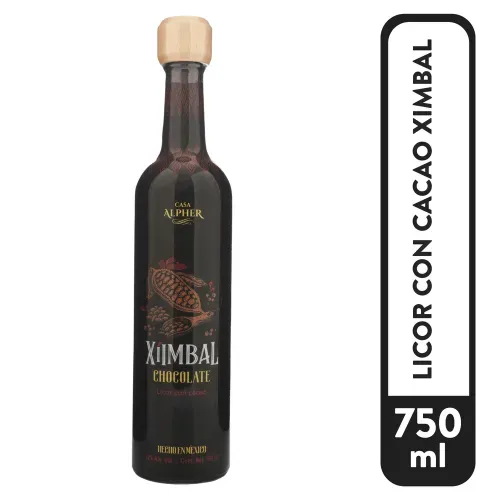 Licor Casa Alpher con  cacao ximbal sabor chocolate - 750 ml