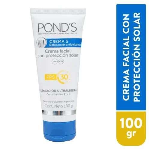 Crema facial Pond's proteccion solar fps30 - 100 g