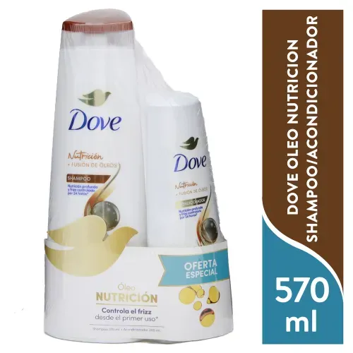 Shampoo Y Acondicionador Dove Oleo Nutricion - 570 ml