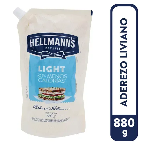 Mayonesa Hellmanns Light 30% Menos Calorias - 880 g