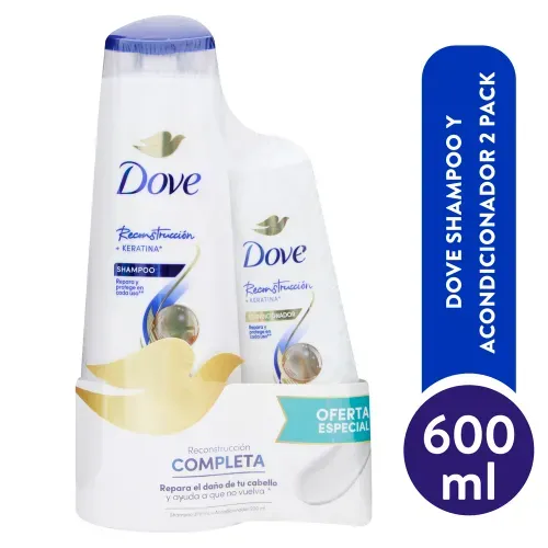 Shampoo + Acondicionador Dove Reconstrucción Completa 2 Pack - 570 ml