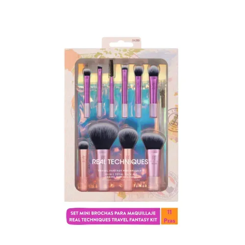 Set Mini Brochas de Maquillaje Real Techniques Travel Fantasy Kit - 11 Pzas