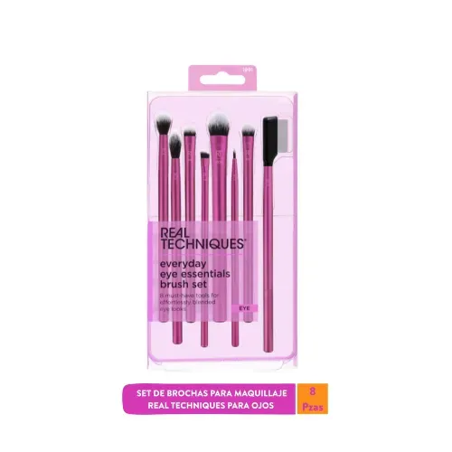 Set Brochas para maquillaje Real Techniques para Ojos - 8 Pzas