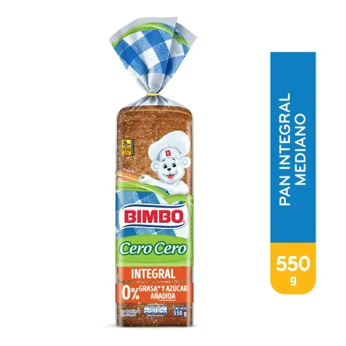 Pan integral cero Bimbo - 550 g
