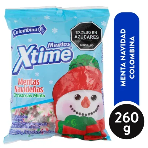 Confite Menta Xtime Navidad 260g