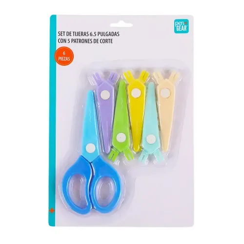Tijeras Pen Gear con patrones de corte - 6.5 pulgadas