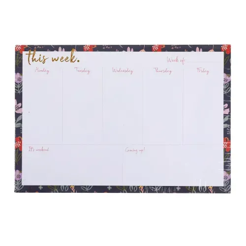 Planificador semanal Pen + Gear flores