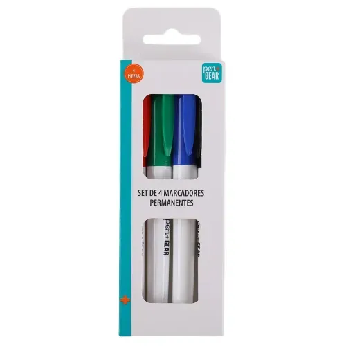 Marcadores permanentes Pen Gear, set -4 pzas