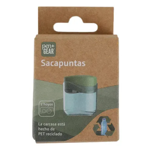 Sacapuntas Pen Gear reciclado - 2 agujeros