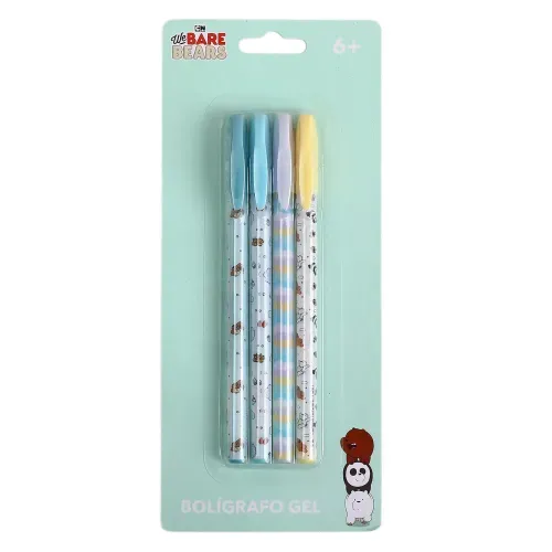 Lapiceros y Correctores We Bare Bears Bare Bears 4 Boligrafos Con Disenos