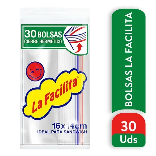 Bolsa Hermetica Facilita 16x14cm 30ea