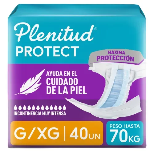 Pañales para Adulto Plenitud Protect G/XG - 40 Unidades