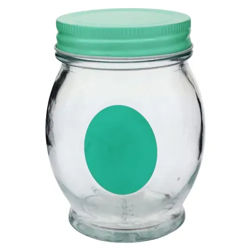 Frasco Zibo De Vidrio Con Etiqueta De Pizarra