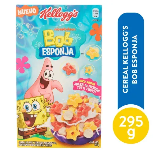 Cereal Bob Esponja Kelloggs Caja 295 g