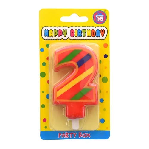 Vela Fantasy Colores No2 - Unidad