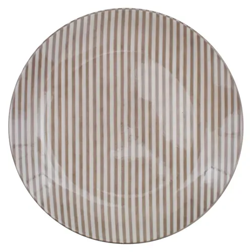 Vasos y Copas Mainstays Ms Plato Plano Porcelana 7 5 Color Beig