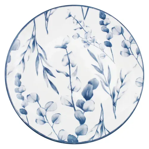 Vajillas Mainstays Ms Plato Plano Porcelana 10 5 Floral Azu