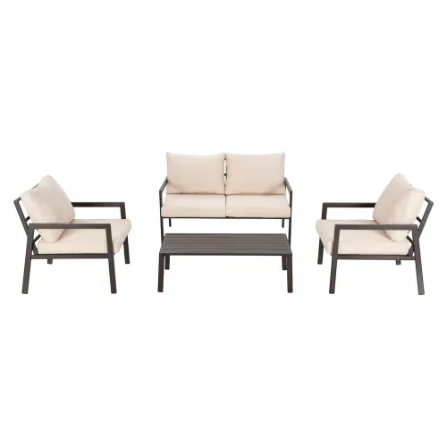 Ht Set Sala 4 Piezas Beige