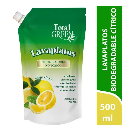 Lavaplatos Total Green líquido biodegradable - 500 ml