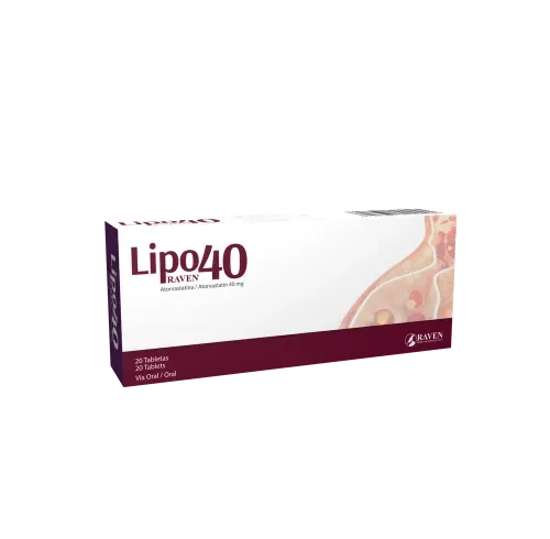 Liporaven 40 mg caja 30 comprimidos - Precio indicado por caja