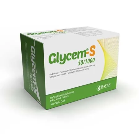 Glycem 50 mg/1000 mg caja 60 comprimidos - Precio indicado por caja