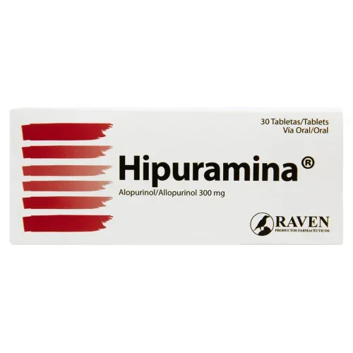 Hipuramina 300 mg caja 30 comprimidos - Precio indicado por comprimido