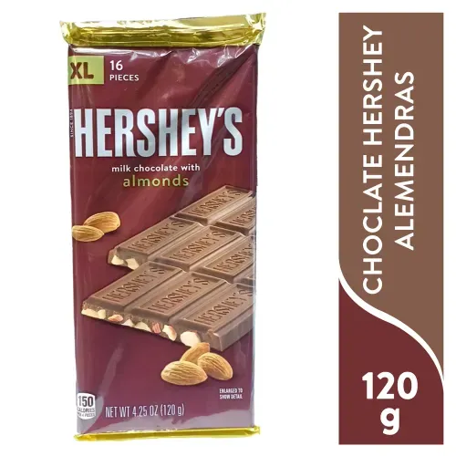 Choclate Hershey alemendras Xl - 120 g