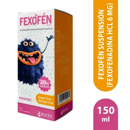 Fexofen Raven suspensión oral - 150 ml