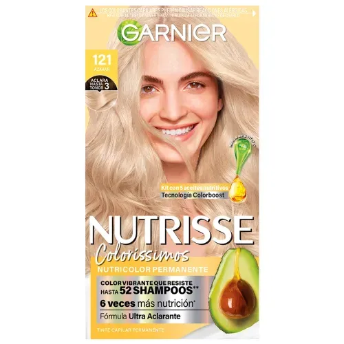 Tinte para Cabello Garnier Nutrisse Coloríssimos Tono Azahar 121 - 125 ml