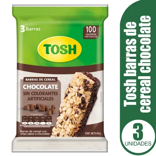 Barras Tosh Chocolate 3 pack - 69 g