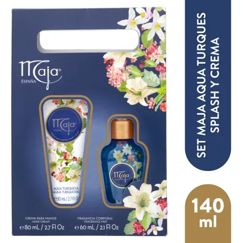 Estuche Maja Aqua Turquesa 60ml Y Crema 80ml