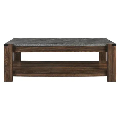 Mesa Centro Top Tipo Concreto 48X24X16