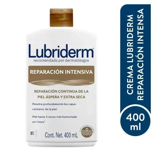 Crema Corporal Lubriderm Reparación Intensiva, Piel Áspera O Extra Seca - 400ml